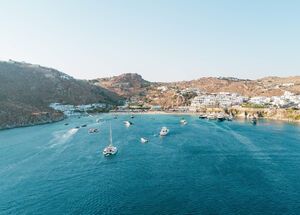 Psarou beach on Mykonos