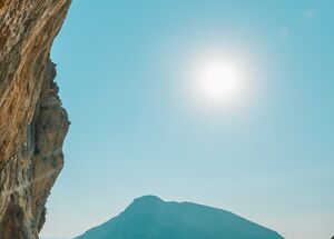 The charm of rock climbing in Kalymnos is that it is a completely unspoilt environment