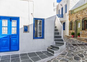 With its intense Cycladic colours and authentic island atmosphere, it charms every visitor