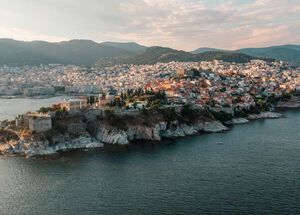 East meets west in Kavala Old Town, with the Ottoman influence apparent in the architecture 