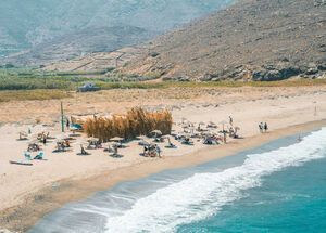 Kolympithra beach on Tinos island