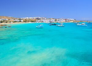 The blue and green of the sea at Pano Koufonisi's Ammos beach is mesmerising 