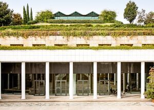 The Atrium of the Muses in the gardens of the Athens Megaron