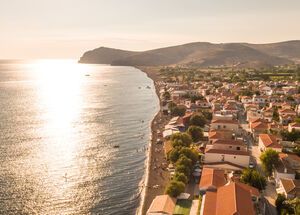 Skala Eressou is one of the most popular seaside settlements in Lesvos
