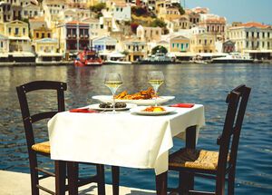 A view of Symi's port