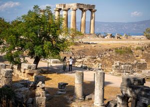 Delve into the culture of Corinth, from canal-level to hillside fortress
