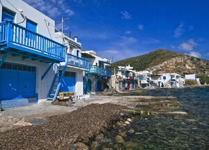 Little Venice - Milos' colourful hamlet above the water