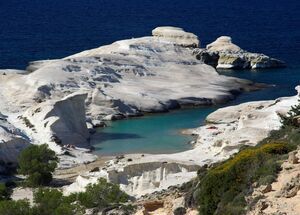 Milos' spectacular pirates’ caves