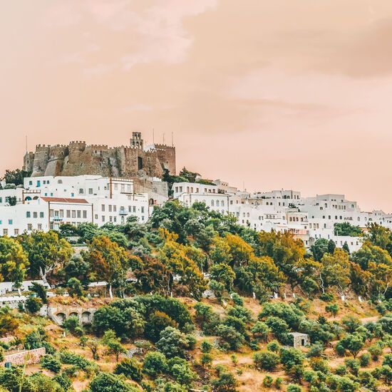 High on the hill above Hora, The Monastery of St John the Theologian