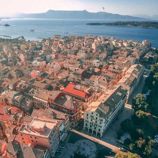 Liston and Spianada square in Corfu’s Old Town