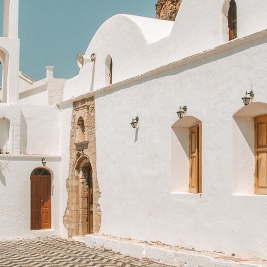 La chiesa di Taxiarhis a Megalo Horio, isola di Tilos