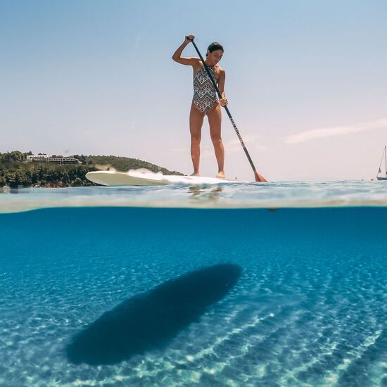 SUP experience in Koukounaries beach