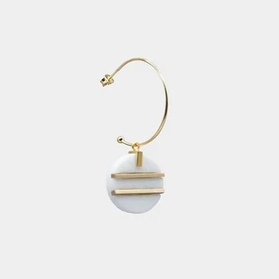 Greek Lines hoop earrings