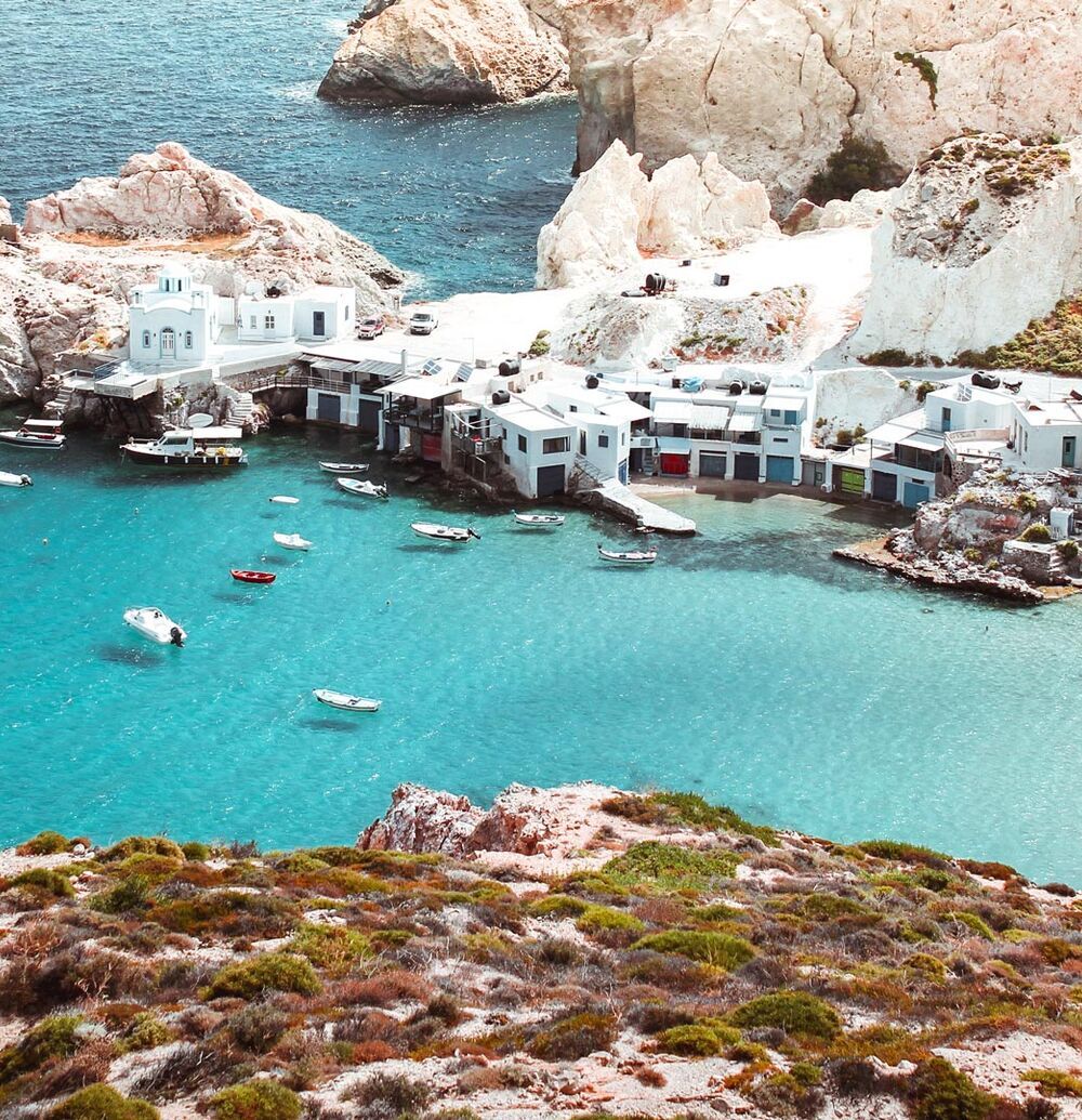 Fyropotamos, a seaside settlement with a tiny sandy beach