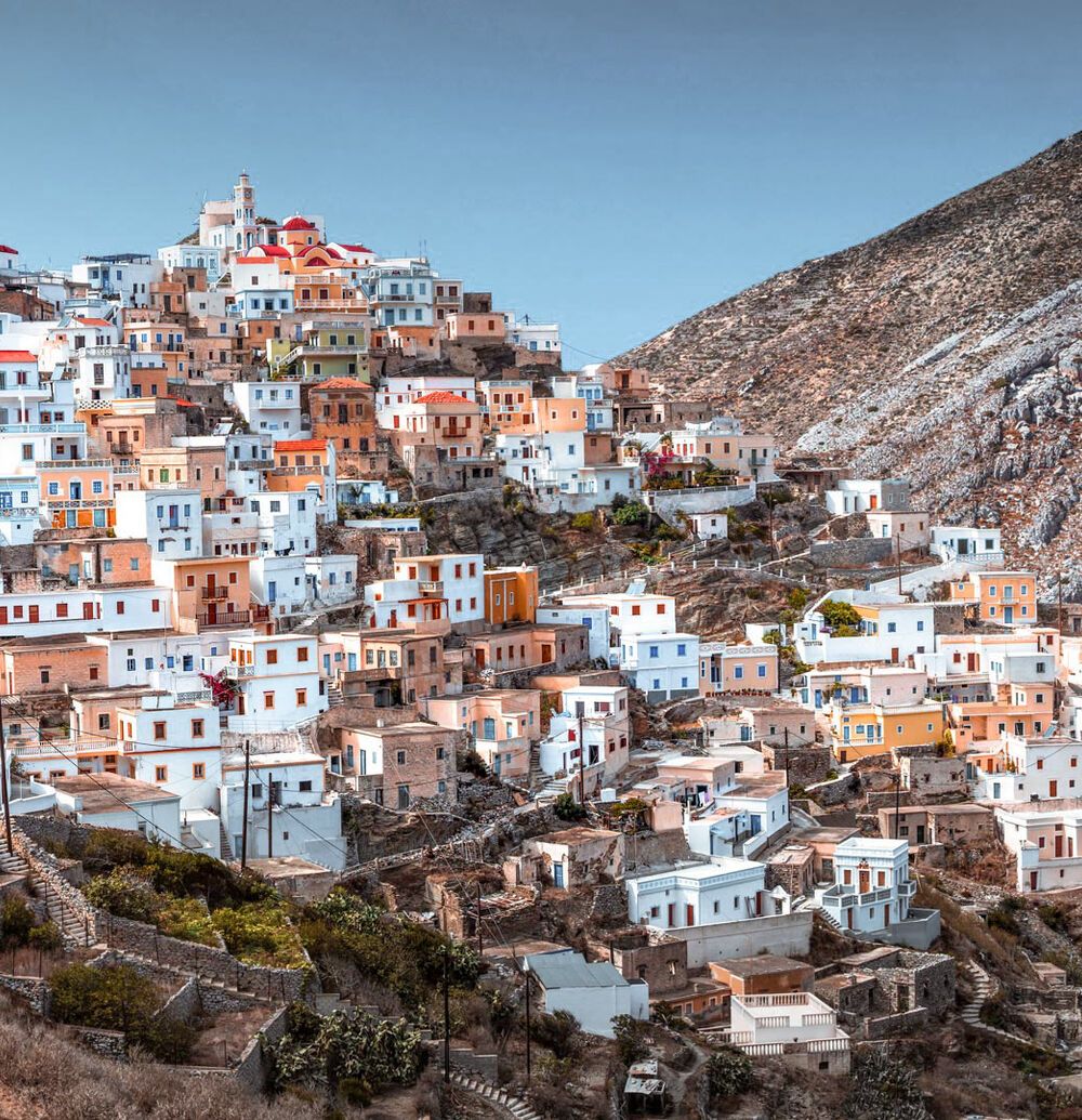 The most famous village in Karpathos island, with panoramic views