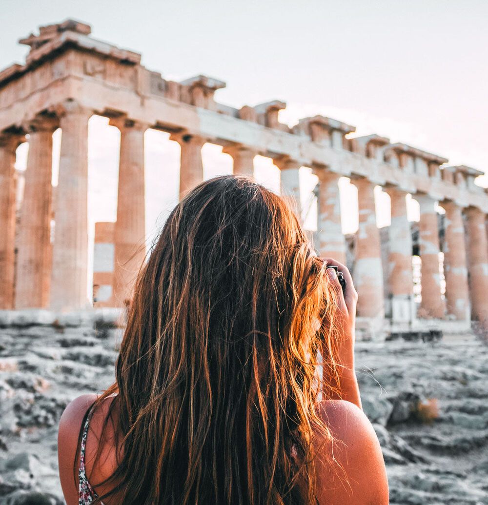 Here she is, standing proudly at the top of the Sacred Rock… the best known temple of the ancient world, the Parthenon