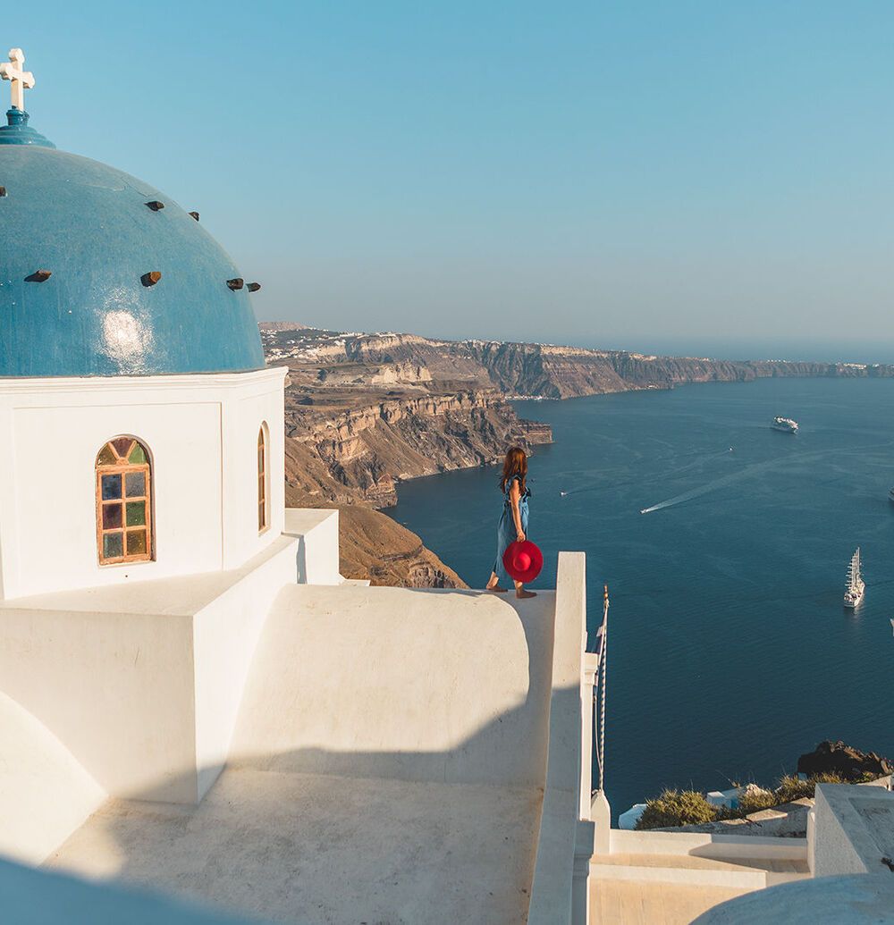 Caldera view in Santorini