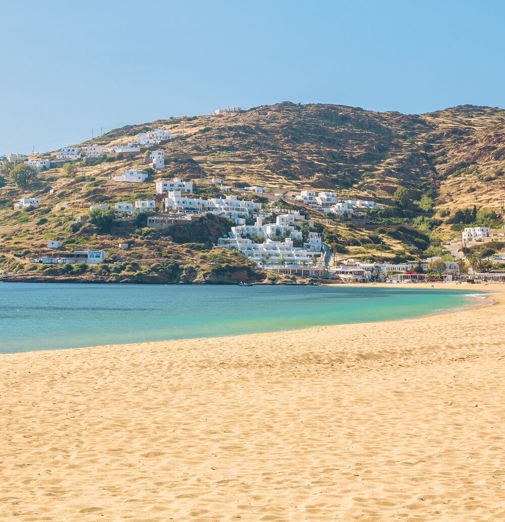 Mylopotas is the best-known beach in Ios