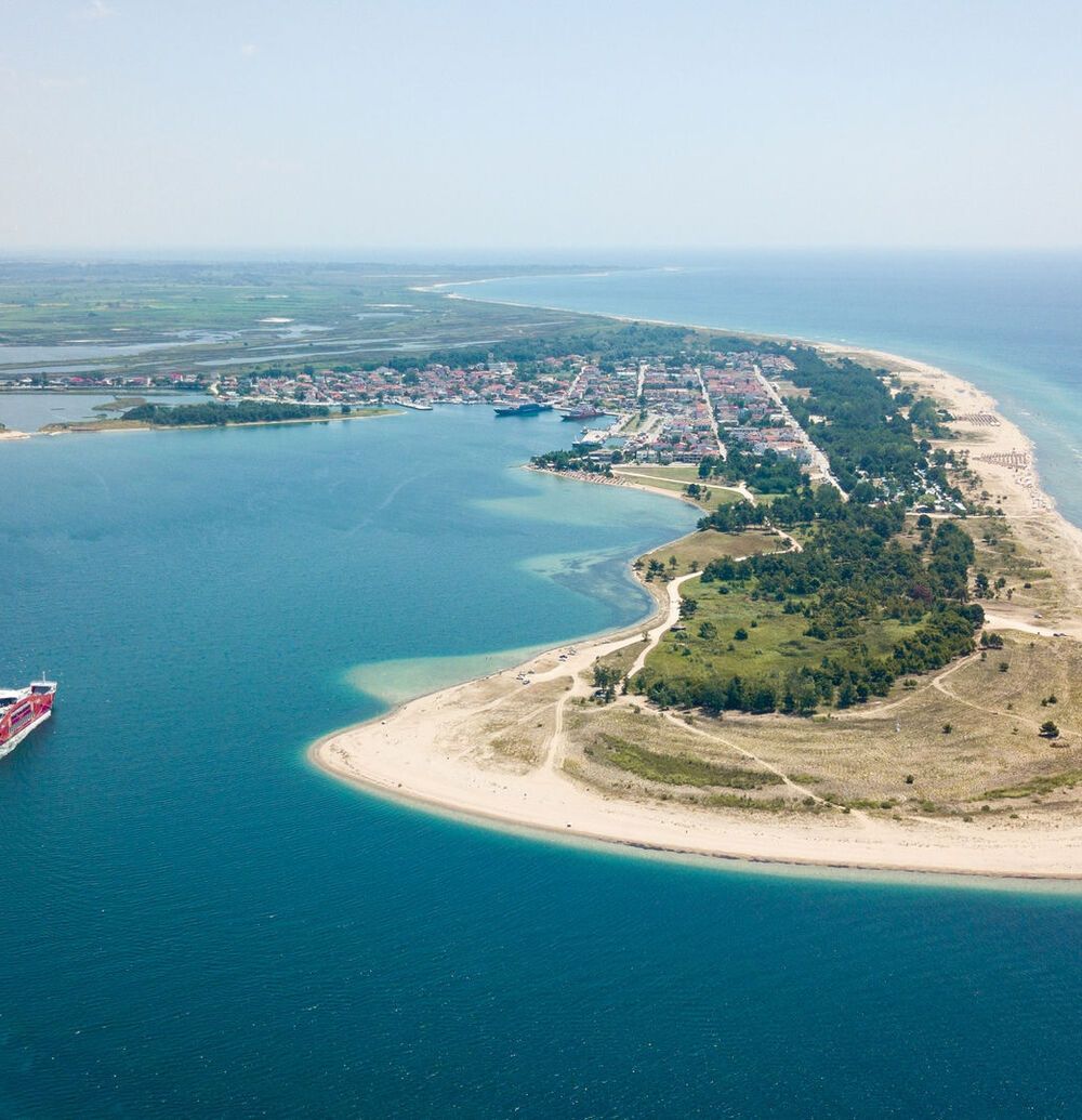 Keramoti beach near Kavala is also known as Ammoglossa (or sand tongue)