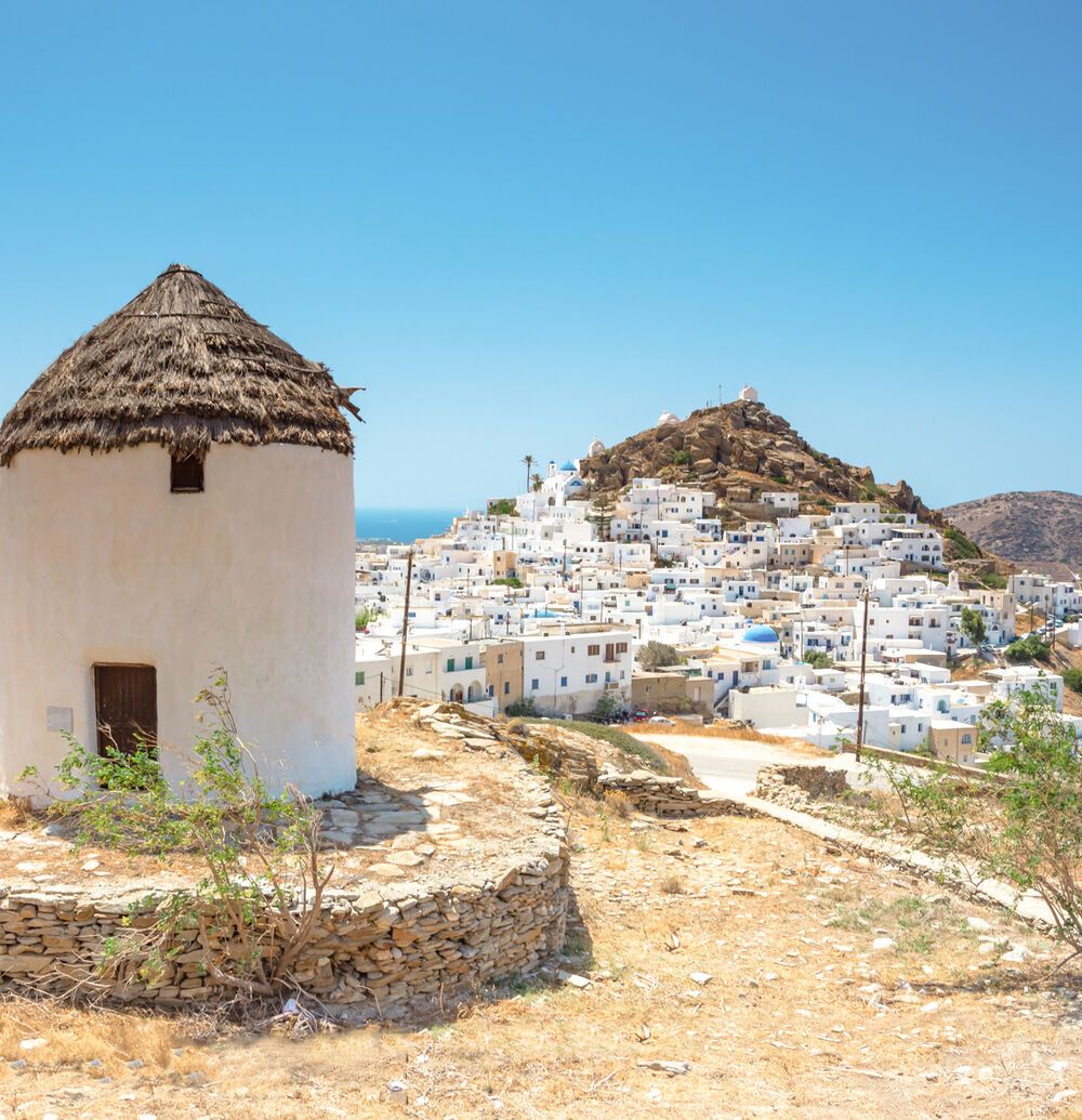 Τraditional wind mills in Ios island, Cyclades