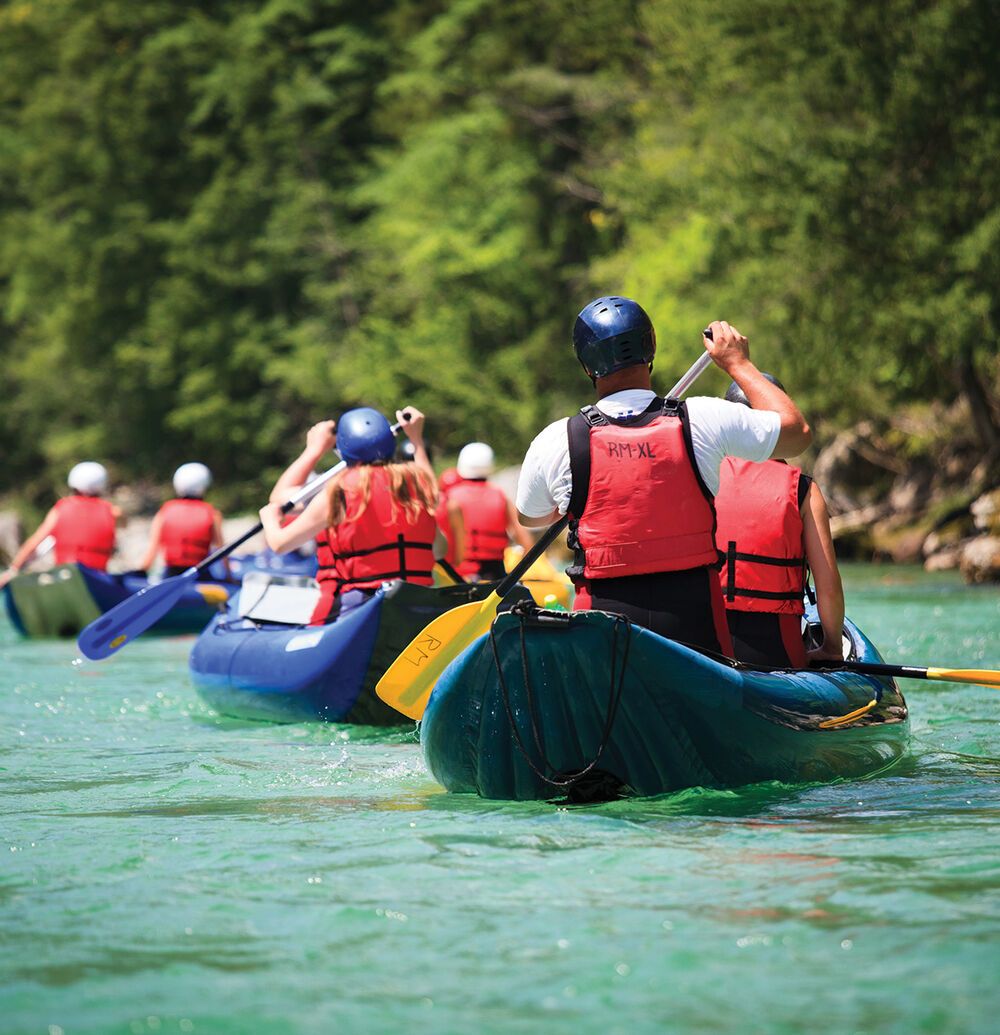 canoeing in western Messinia