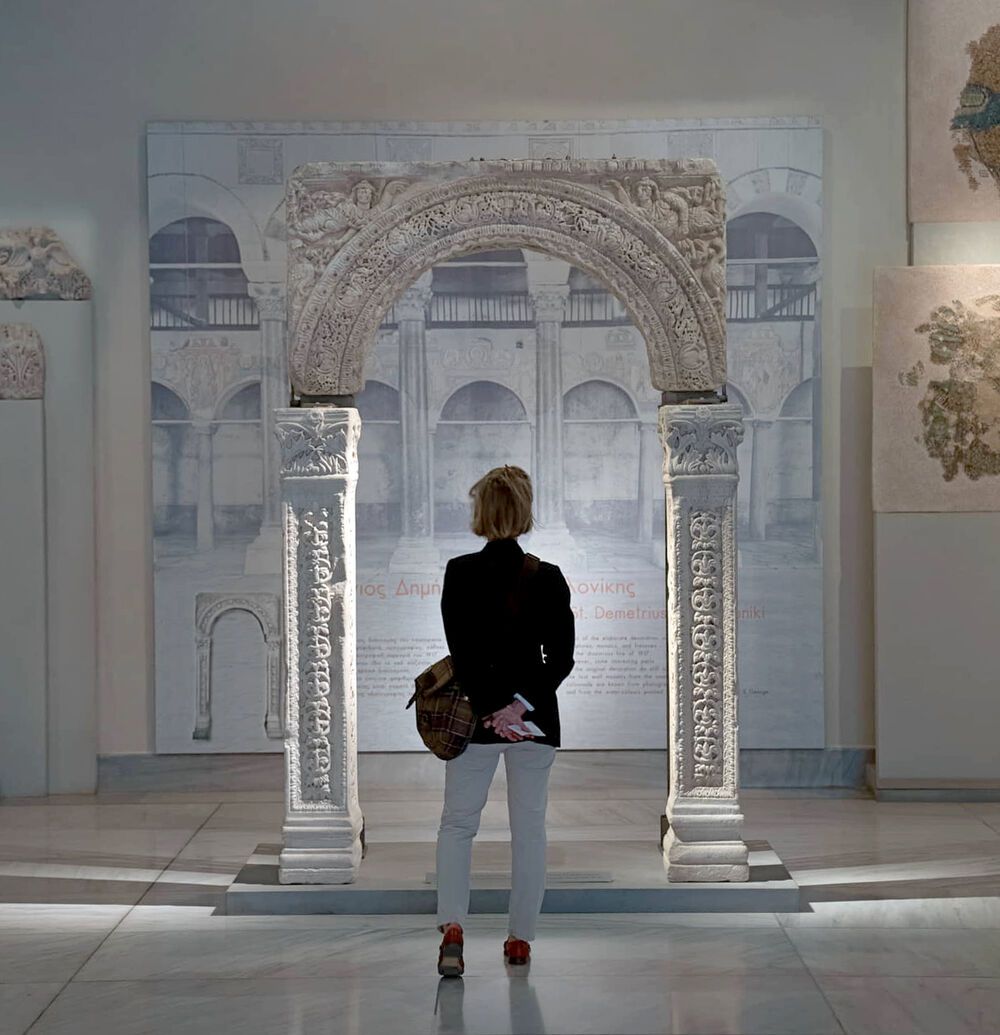 Byzantine Arch in the Museum of Byzantine Culture in Thessaloniki