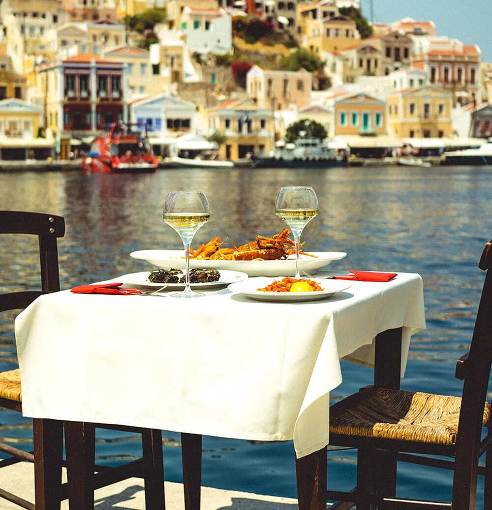 A view of Symi's port