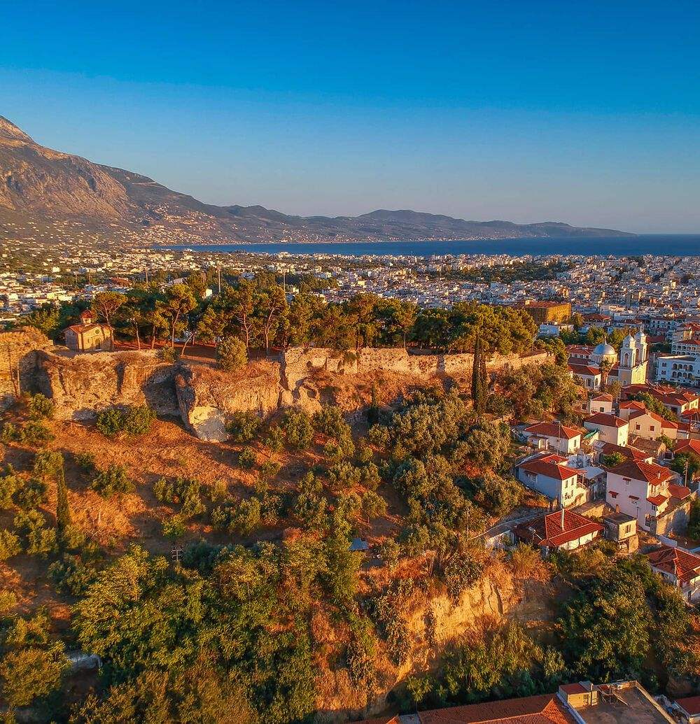 Aerial view of Kalamata