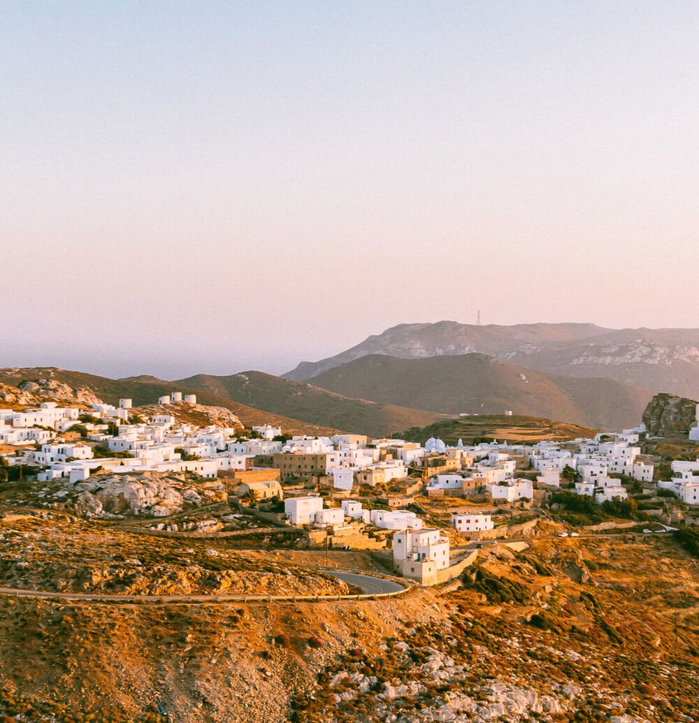 Aerial view of Amorgos