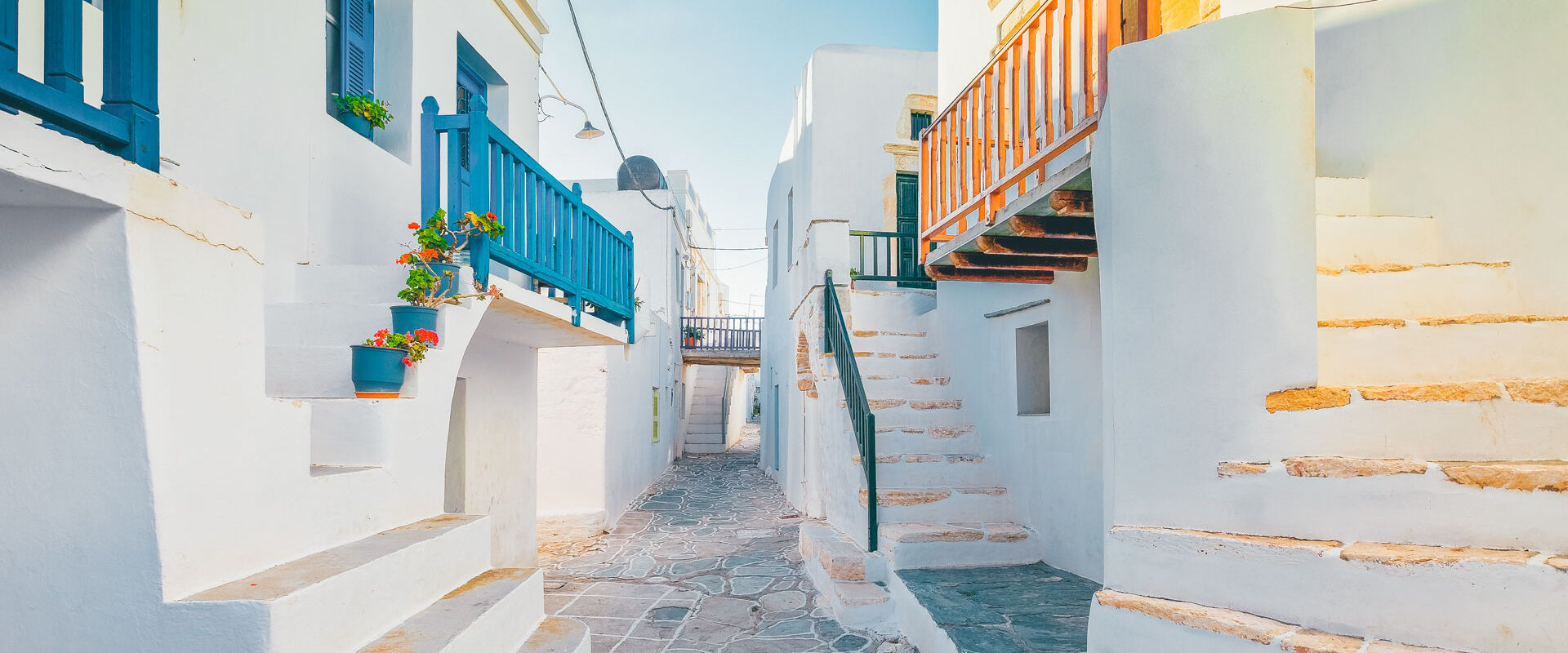 Traditional houses at castle of Folegandros district
