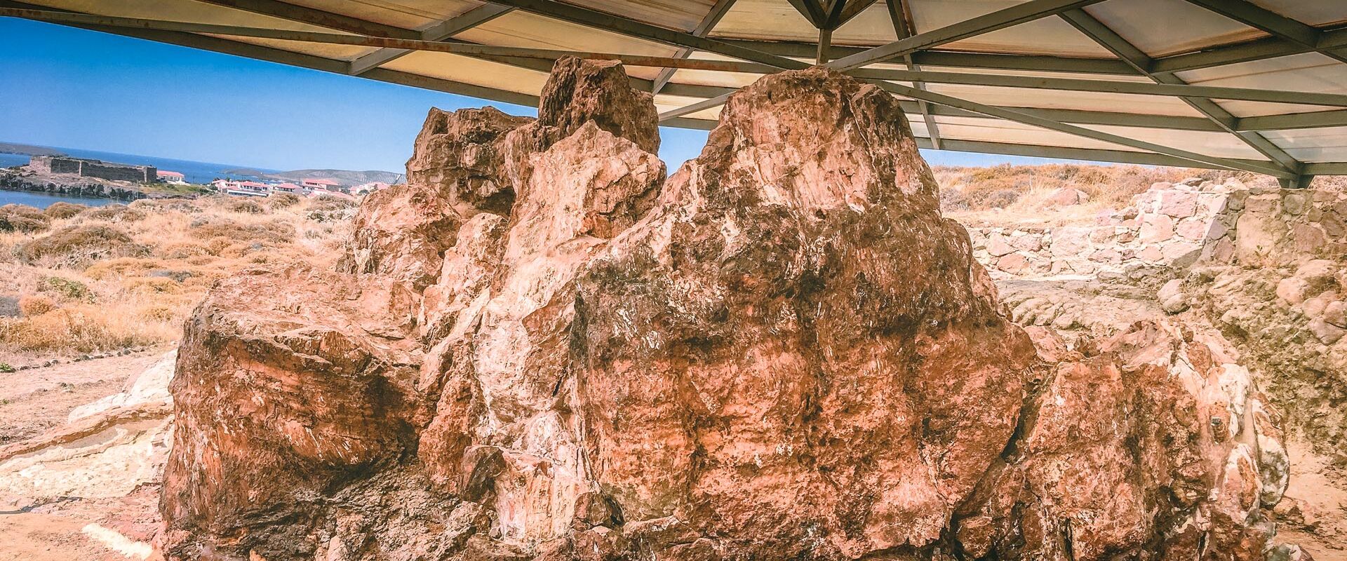 Look out for the largest petrified tree trunk, with a circumference of 13.7m