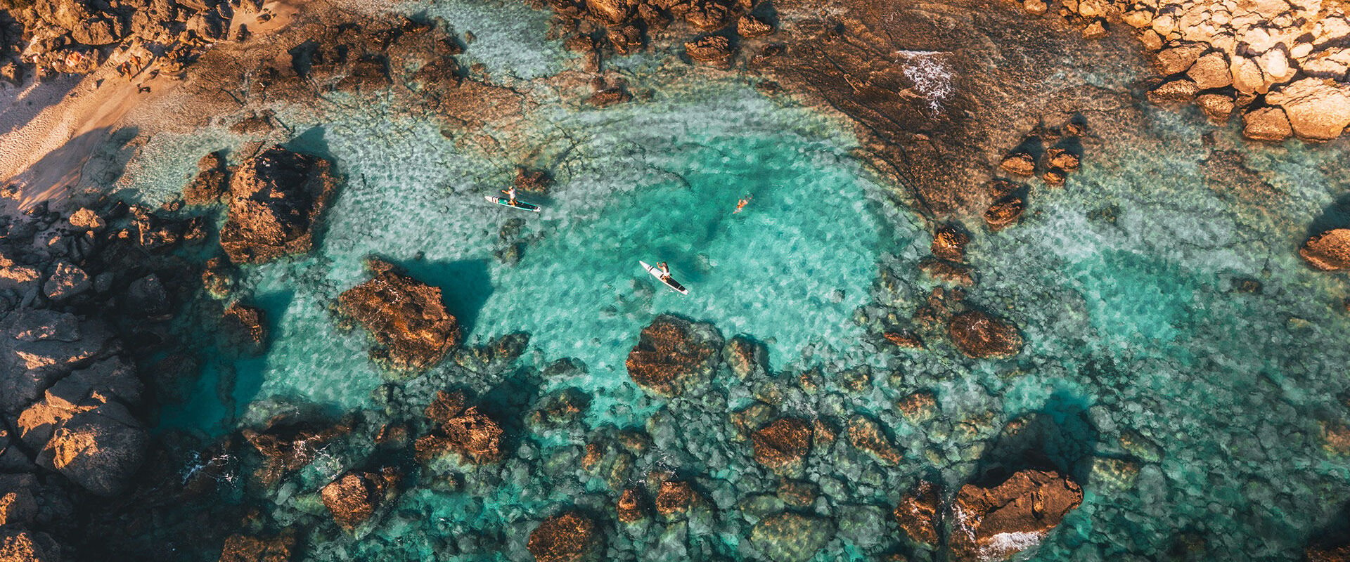 Water sports are popular where the Elafonisi lagoon widens