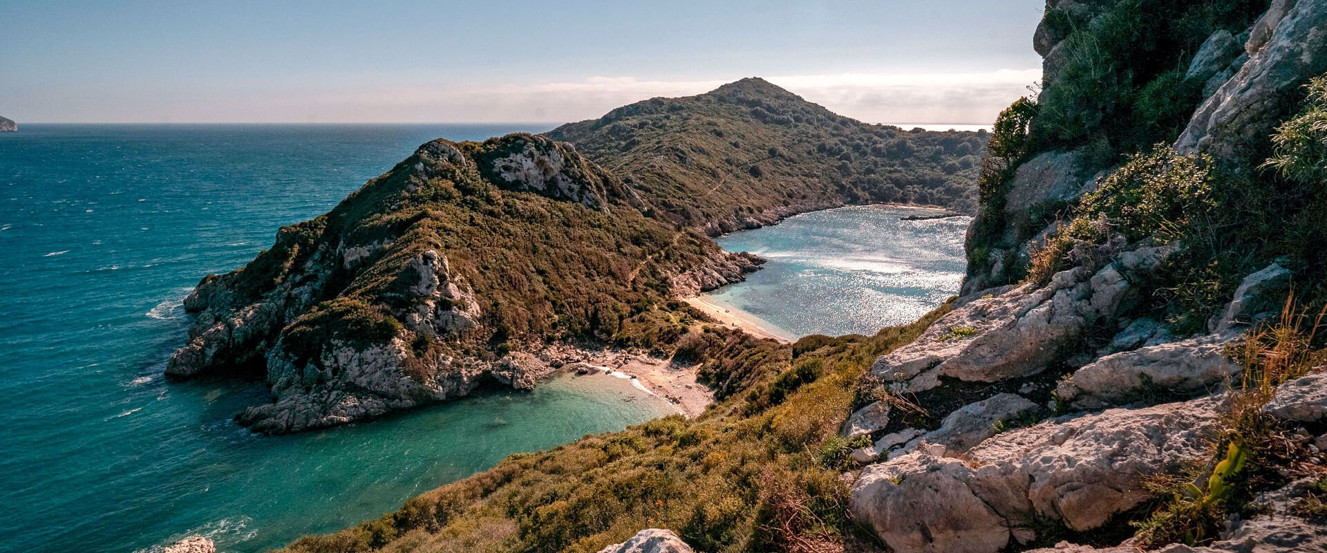 Porto Timoni beach in Corfu