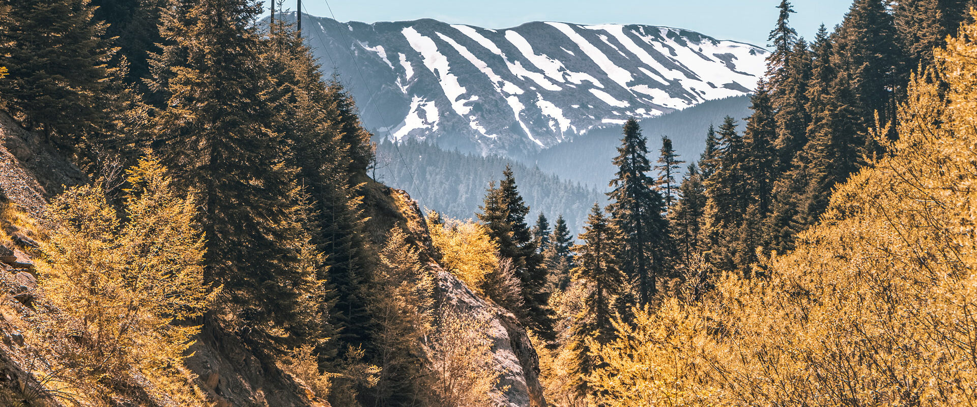 Scenic view of Tzoumerka mountains close to Arta