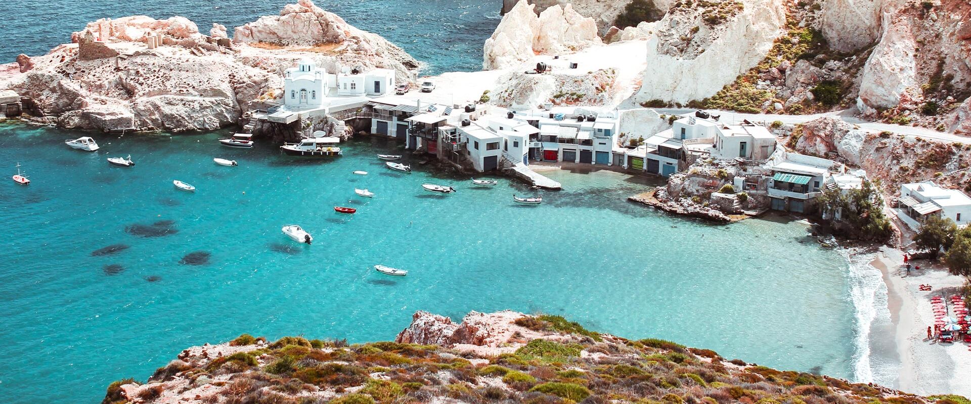 Fyropotamos, a seaside settlement with a tiny sandy beach