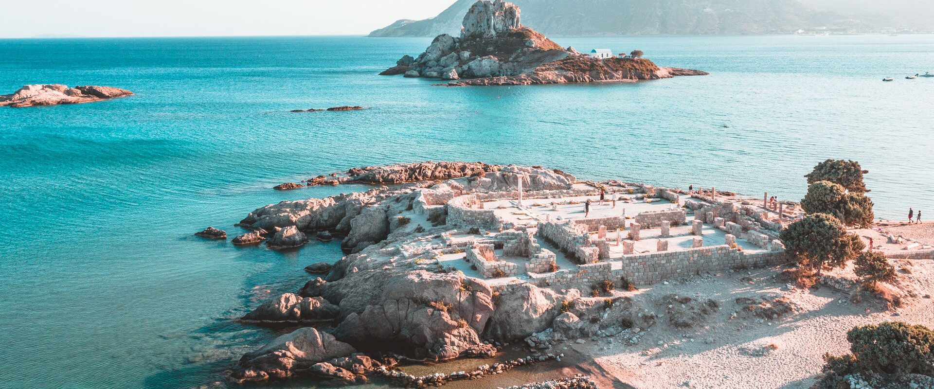 Agios Stefanos, one of the most photogenic beaches on Kos