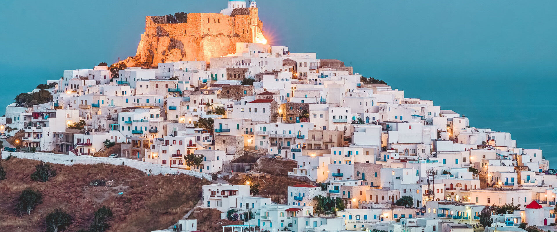 At the top of the hill, the famous stone castle of Astypalaia which towers over Hora is a special attraction