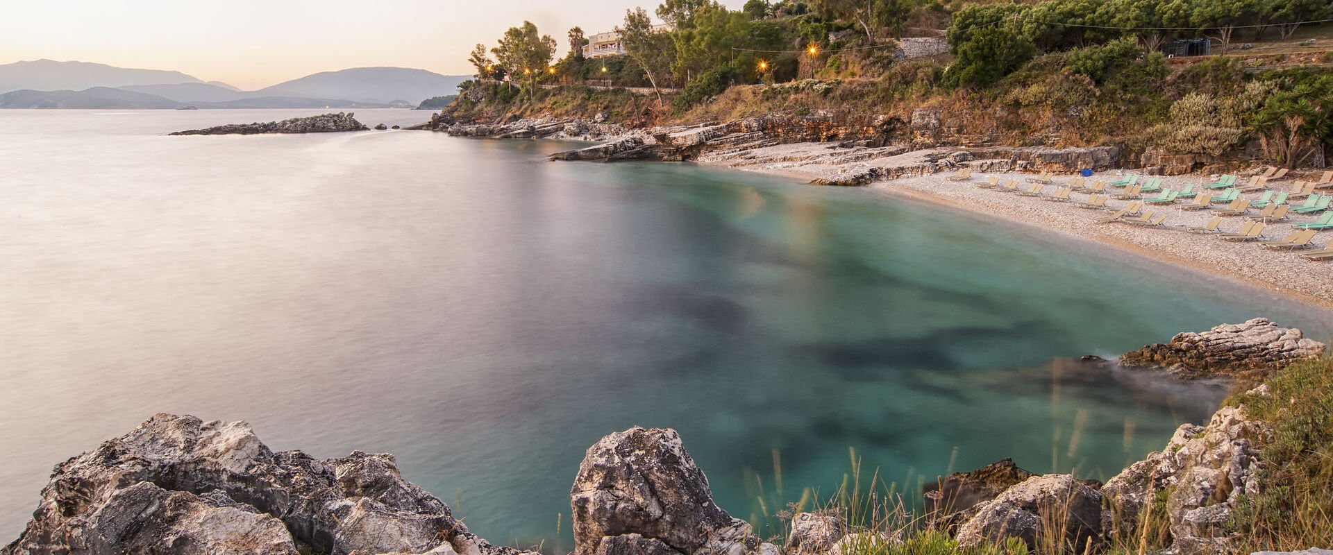 Beach at dawn, Corfu