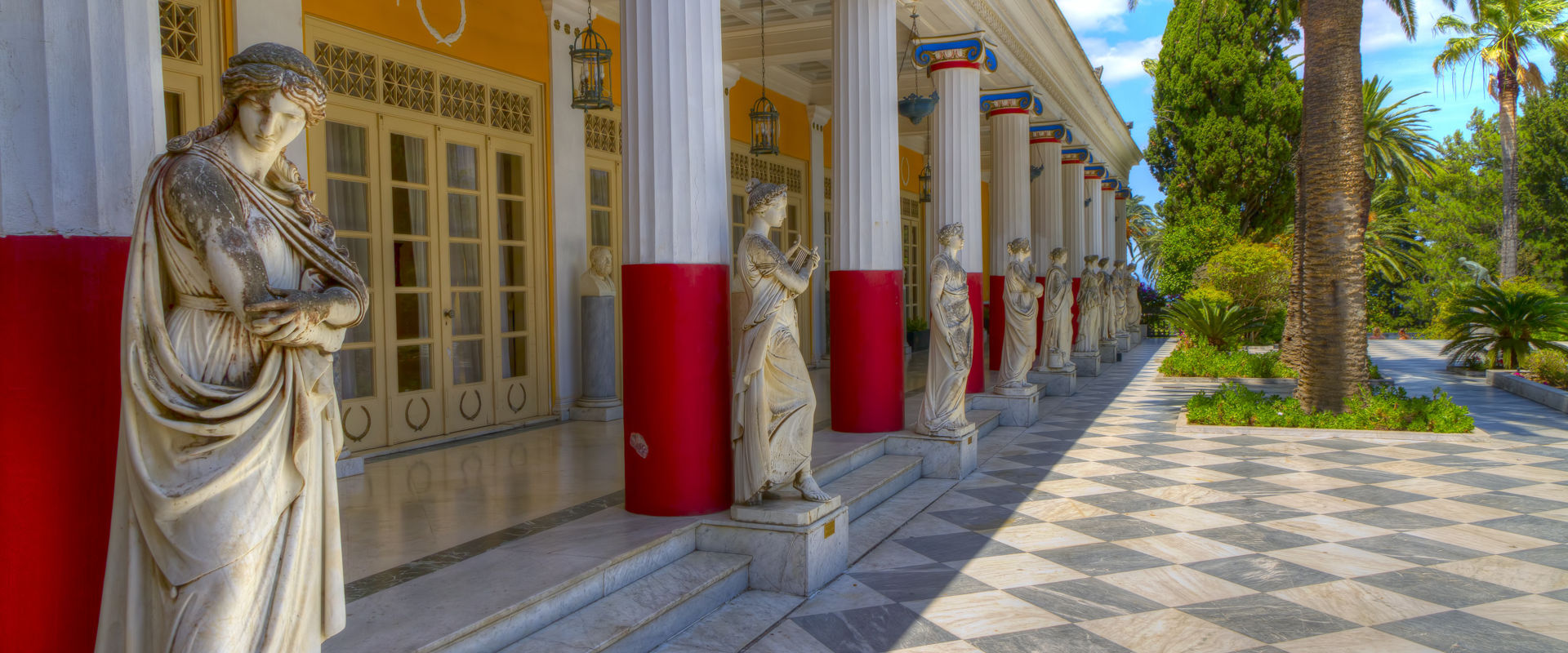 Achillion palace, Corfu island, Greece