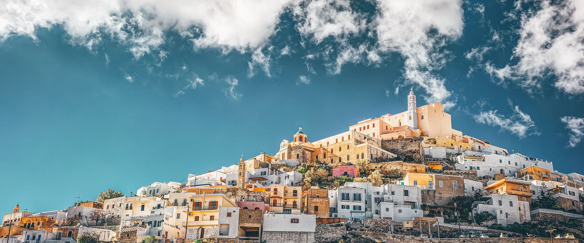 To meander through the cobblestone streets of Upper Syros (as the name translates) is to uncover the medieval and Catholic character