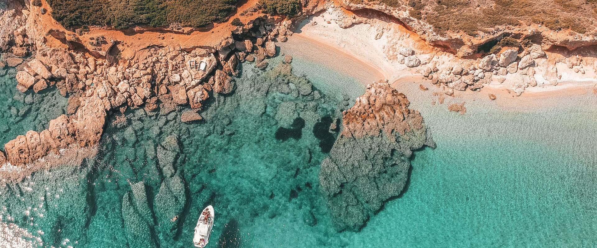 Visit beautiful secluded bays and beaches along the way, Marine Park of Alonissos