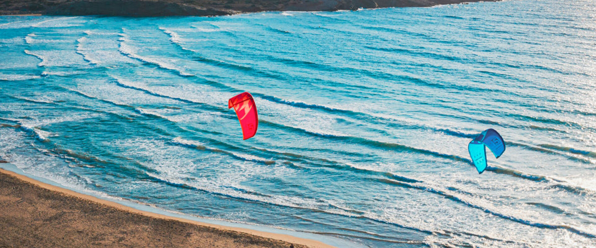 A wind- and kite-surfers heaven in Rhodes