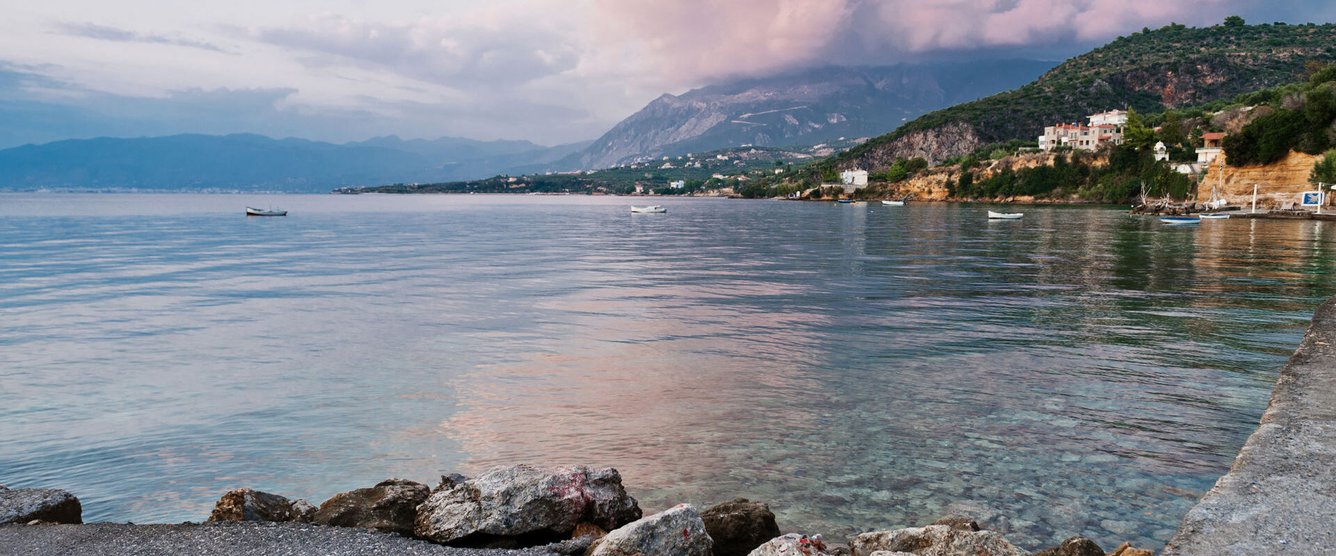 Storm over Kalamata mountains