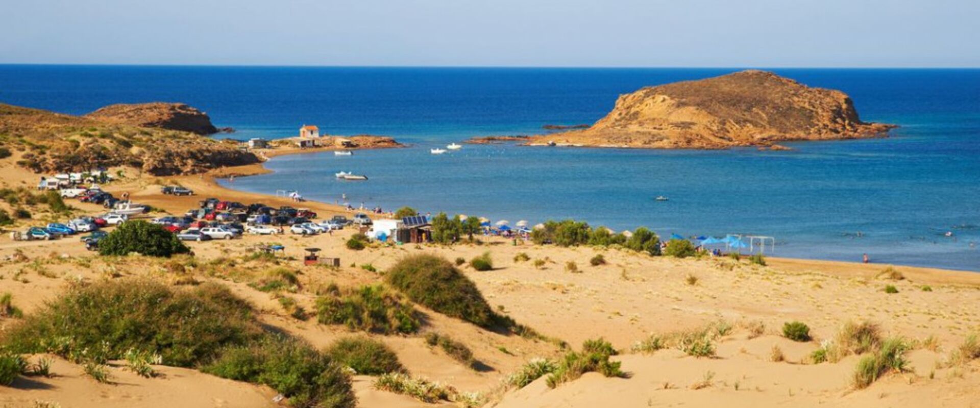 Beautiful sandy beach at Gomati