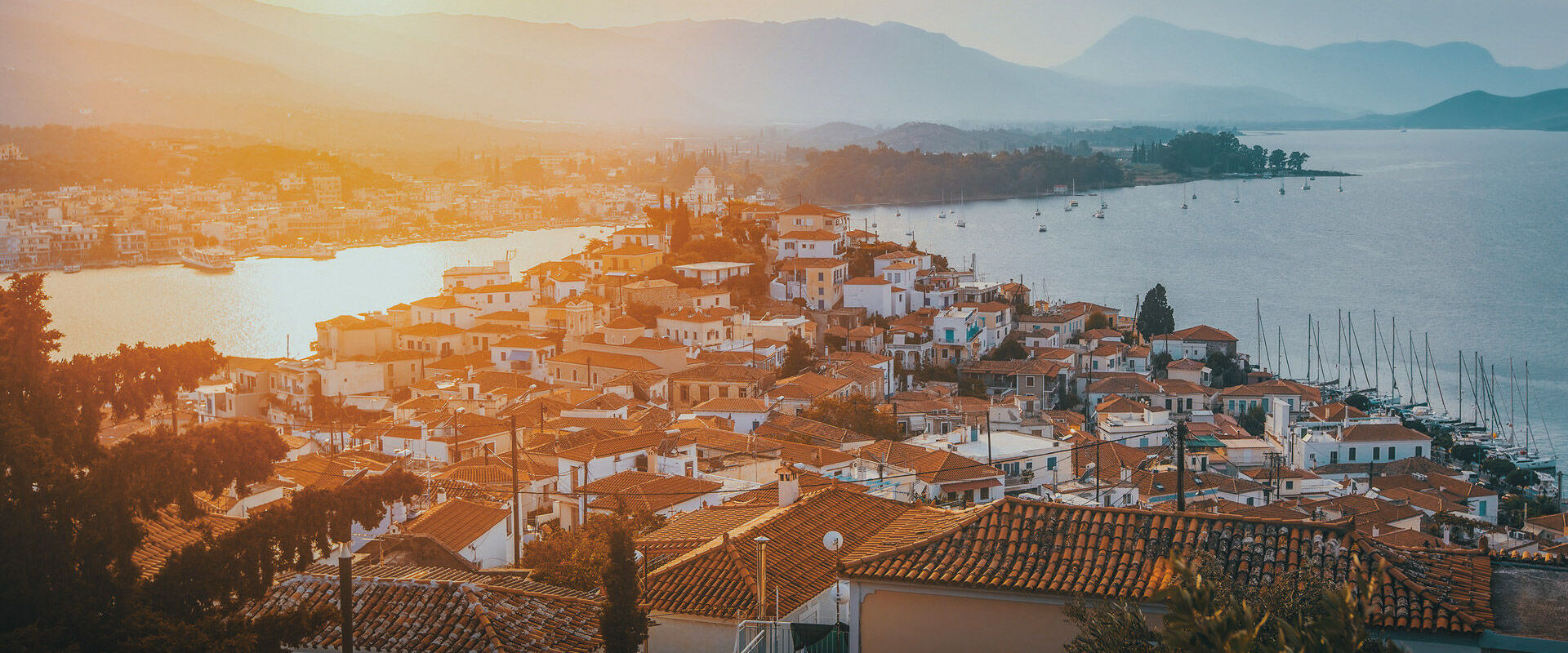 Sunset in Poros island