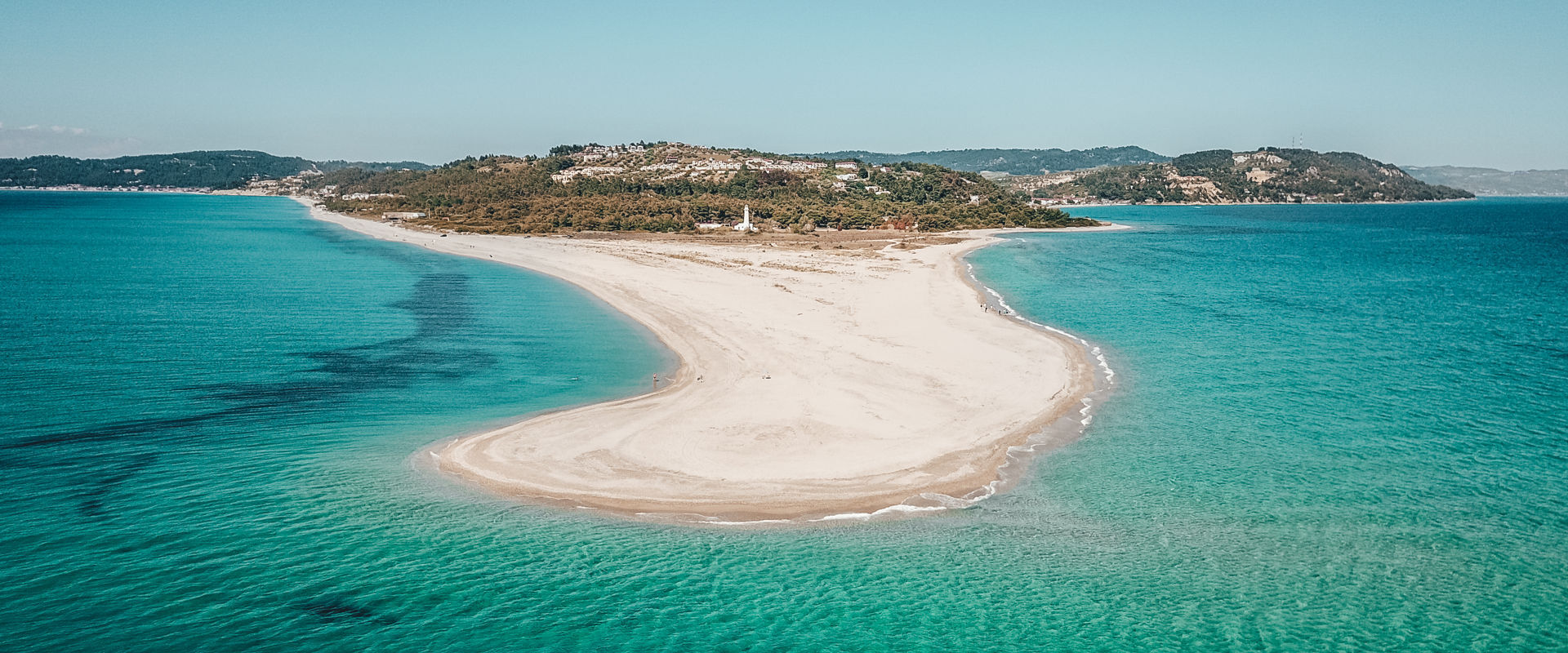 Surrounded by sand in Possidi