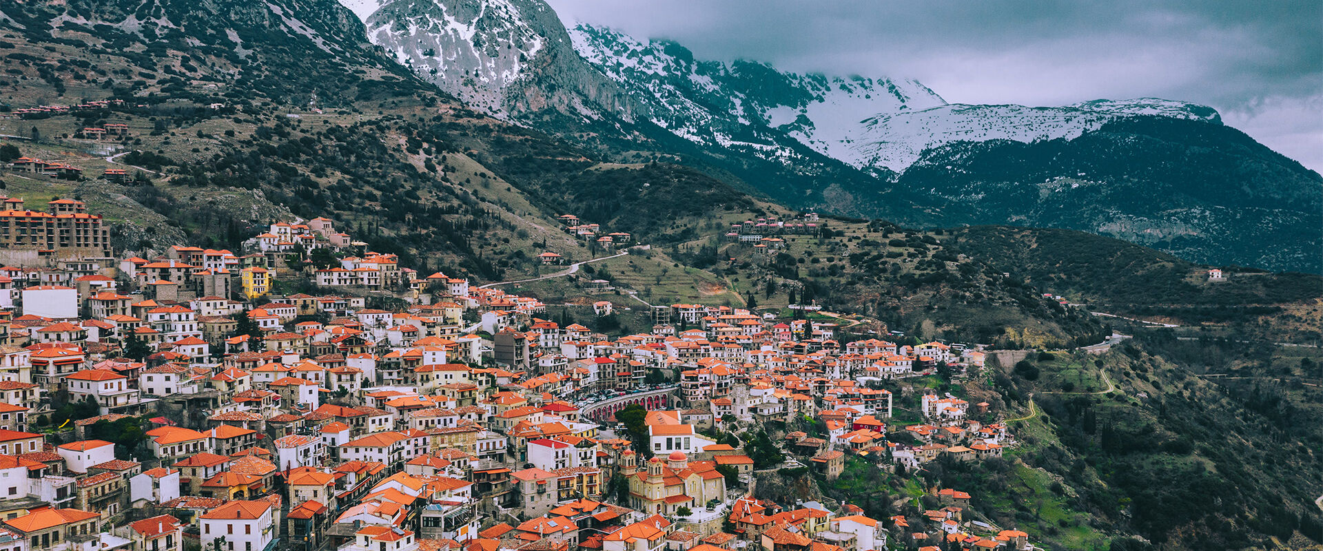 Aerial view of Arahova