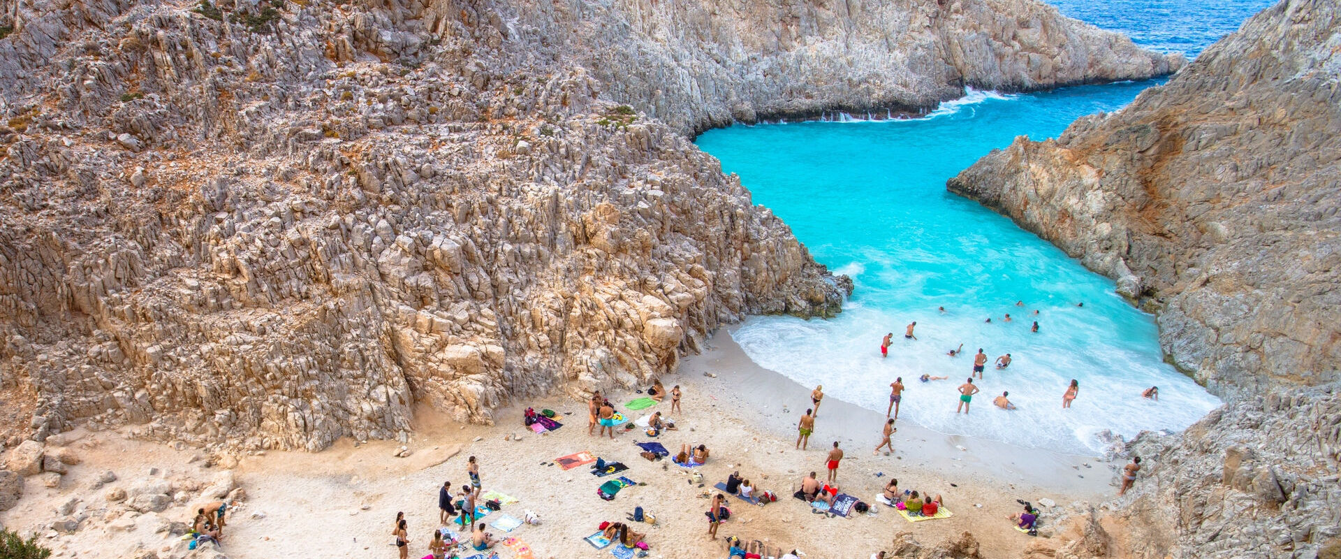 Beach Seitan limania or Agiou Stefanou