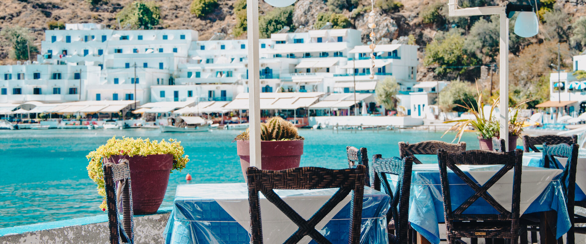 Traditional tavern at Loutro, Crete