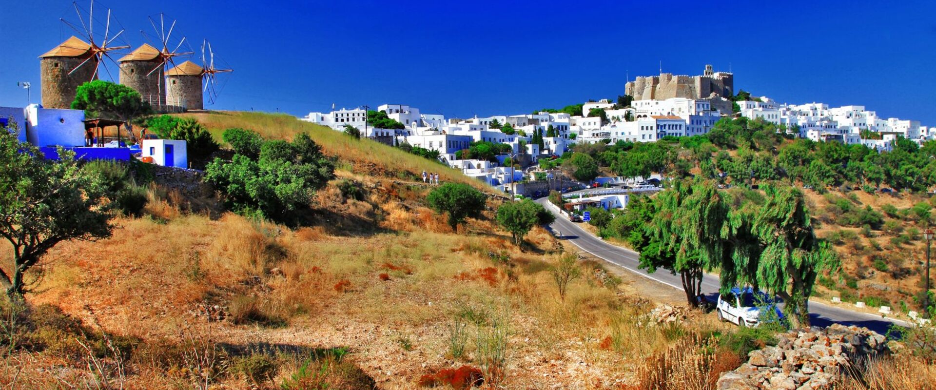 Malerische Chora von Patmos,